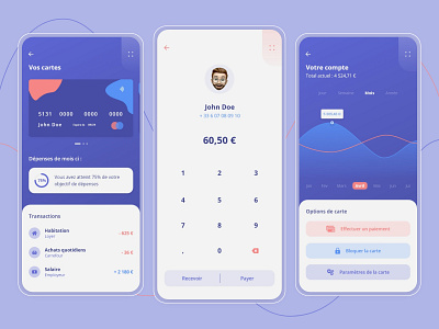 Mobile Bank - Mobile App app bank banking banking app crypto crypto currency design flat n26 revolut ui ui design ux ux design