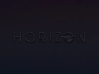 HORIZON dhultin horizon logo sun sunset wordmark