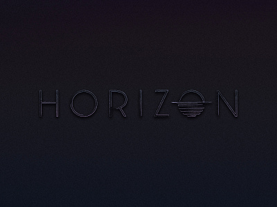 HORIZON dhultin horizon logo sun sunset wordmark