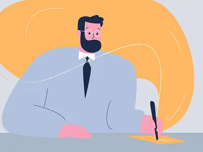 pod commercial clerk illustraion promo