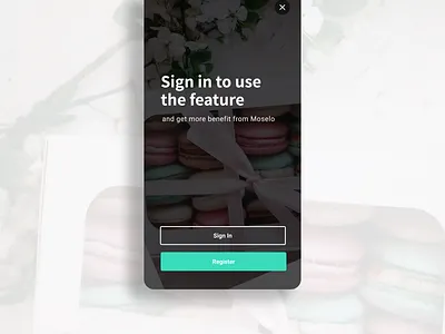 Moselo Registration android app design onboarding registration