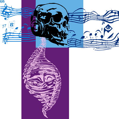 rosemary love music design love music art musician skull skull art