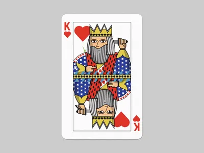 Custom Playing Card character design illustration vector