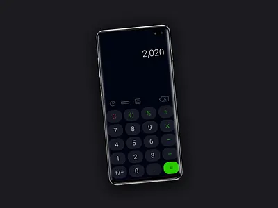 Day 004 - Calculator UI branding dailyui dailyuichallenge typography ui ux uxui visualdesign