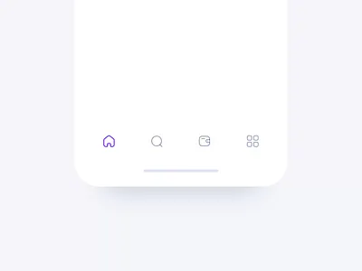 Tab Bar Animation aftereffects animation app bottom clean concept dailyui interactive ios microinteraction minimal navigation tab ui ux wallet