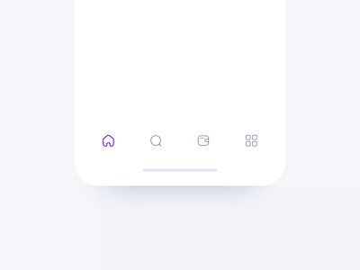 Tab Bar Animation aftereffects animation app bottom clean concept dailyui interactive ios microinteraction minimal navigation tab ui ux wallet