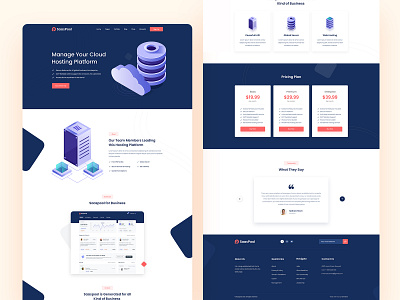 Saaspool- Cloud Saas 2020 trend adobe xd cloud cloud app domain hosting hosting template illustration layout exploration saas saas website saaspool