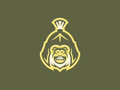 Great Ape Icon centurion character design gorilla great ape icon illustration logo design mascot roman empire