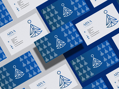 ARYA YOGA - LOGO DESIGN brand brand identity branding business card creative logo graphic design logo logomaker logomark symbol vector yoga