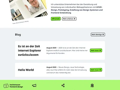 New personal site home website