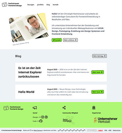 New personal site home website