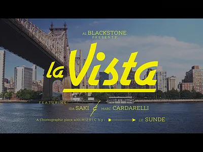 La Vista custom lettering custom type design lettering main title title design title sequence type typography