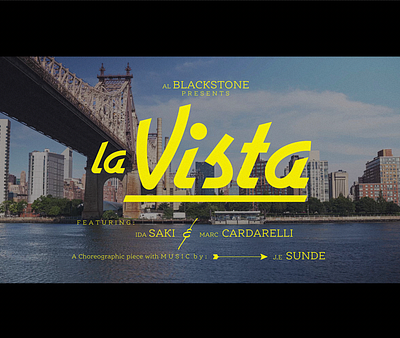 La Vista custom lettering custom type design lettering main title title design title sequence type typography