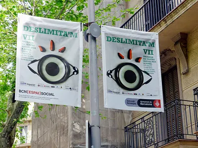 VII Deslimita'm Festival Identity art direction banner design broucher event branding graphic design photography poster design stationery street banner theatre