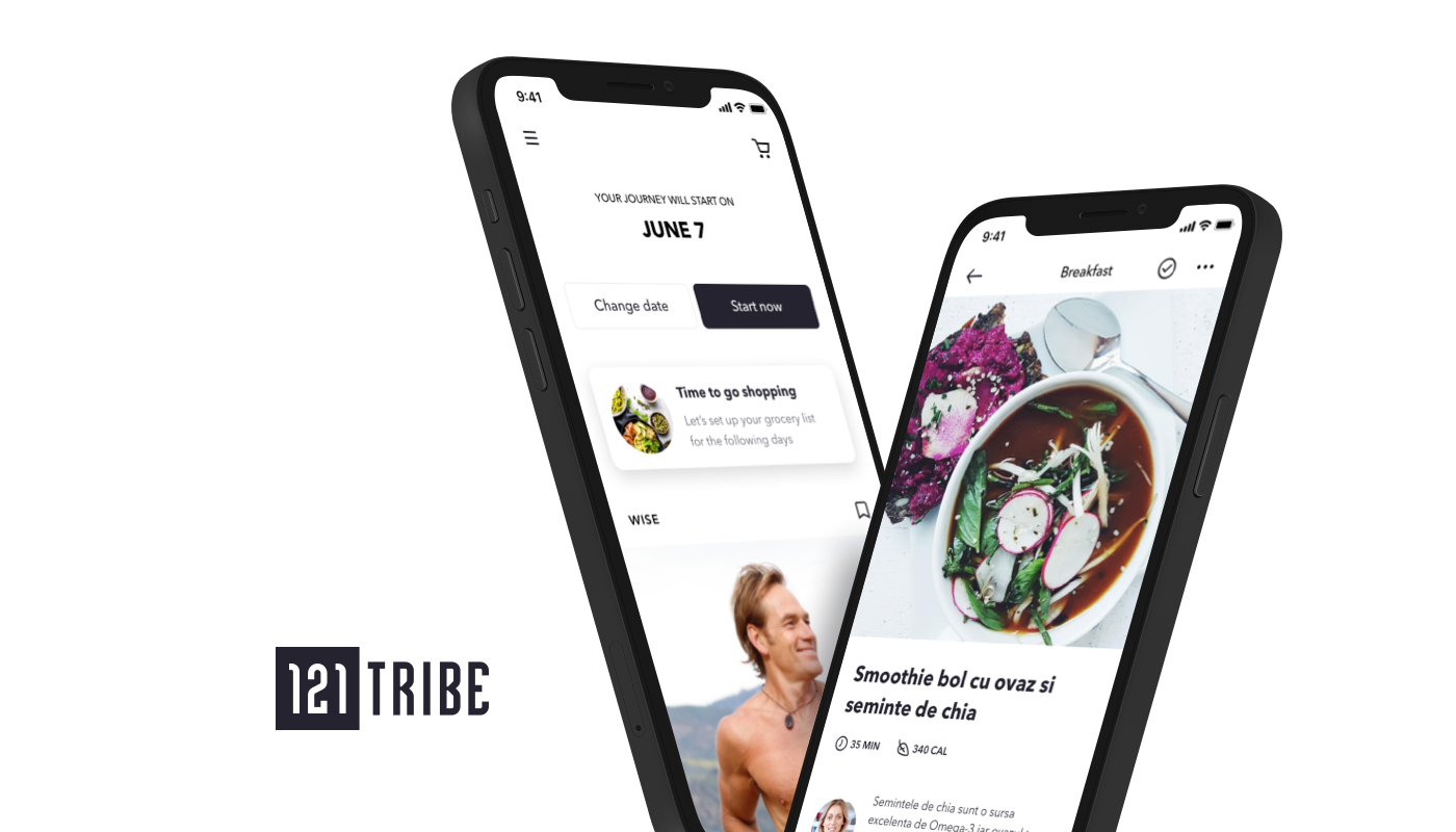 121 Tribe - wellness app 121 tribe app app design branding design fitness app grocery gym halcyonmobile ios journey mobile app nutrition pczohtas product design productivity pánczél otto ui uxui design wellness