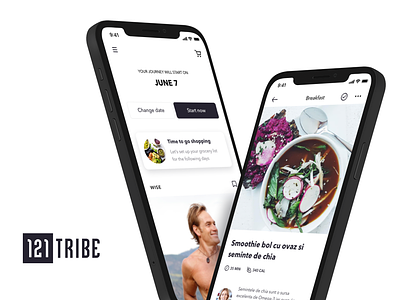 121 Tribe - wellness app 121 tribe app app design branding design fitness app grocery gym halcyonmobile ios journey mobile app nutrition pczohtas product design productivity pánczél otto ui uxui design wellness