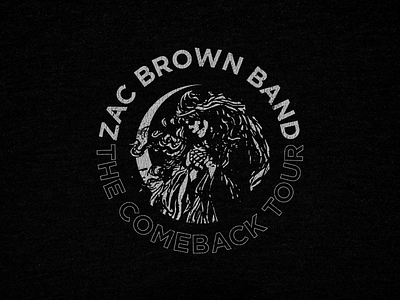 Zac Brown Band - Comeback Tour Design bandmerch country country music cult death graphic tee illustration merch moon music music merch skull summer vintage zac brown band