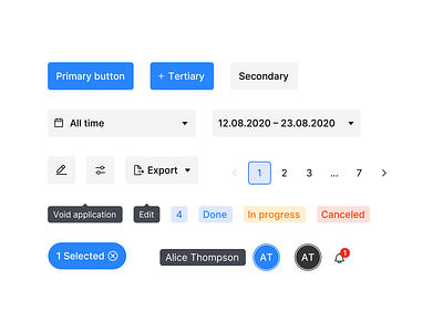 UI Elements components dashboad elements symbols table tabledata ui ui kit uidesign