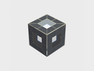 Robotro 3d abstract animation concept cube minimal motion graphics sci fi