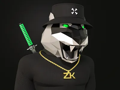NFT Tiger 3d art 3d artist 3d character crypto art metaverse nft nft art nft artist nft token