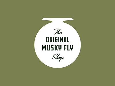 Musky Fool Fly Fishing Co. bait branding fishing fly fly fishing musky reel tackle wisconsin