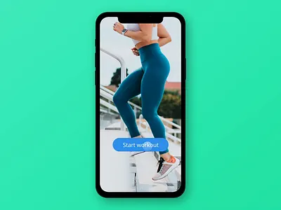 Workout App Design app app design dailyui design flat minimal motion design motiongraphics ui ux
