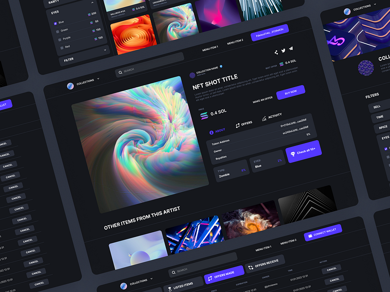 NFT platform design crypto marketplace nft ui ui designer uiux uiux designer ux