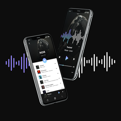Music Player UI app dailyui dark theme dark ui design minimal music player ui uidesign