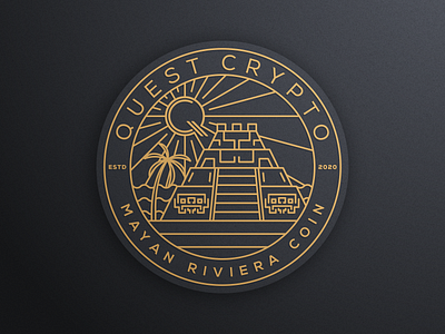 QUEST CRYPTO part 3 artismstudio artwork badge branding coin crypto design graphic icon illustration lineart logo luxury monoline quest ui vector