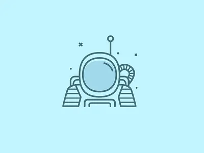 Astronaut astronaut design extraterrestrial galaxy graphic icon icons illustration illustrator line art planets space space helmet spacesuit stars universe vector