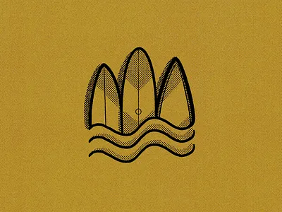 Summer Icons art assets branding camera design gold graphic design halftone icon icondesign illustration illustrator logo modern retro summer surfboards vector vintage vw