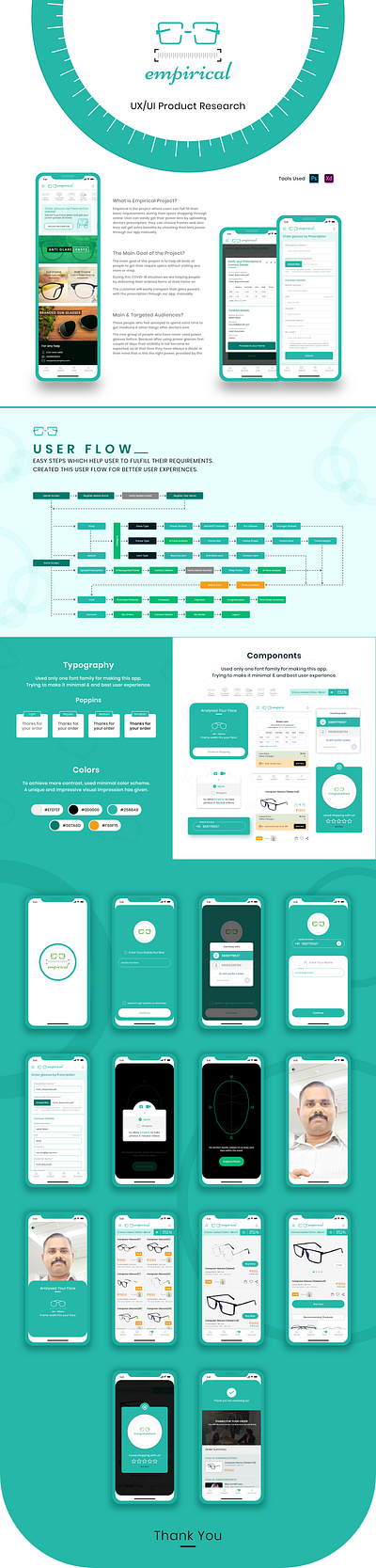 EMPIRICAL app branding design icon login screen logo minimal typography ui ux