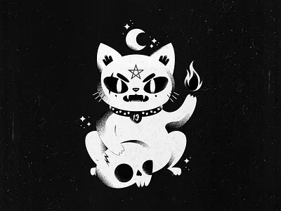 Evil Cat cat design digital digital illustration evil illustration