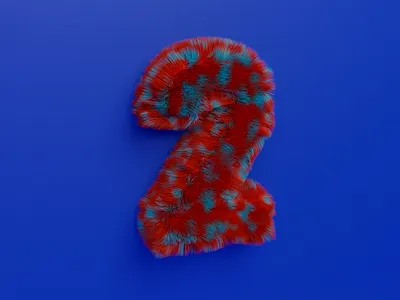 deux 36dayoftype 36days 3d branding creature design haircut illustration logo two type typography