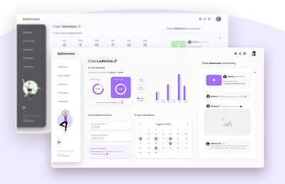 Dashboard Yoga APP dashboard dashboard ui interface ui yoga yoga app