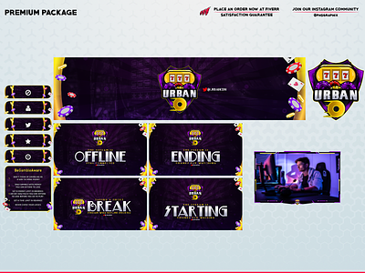 Unique twitch overlay package!