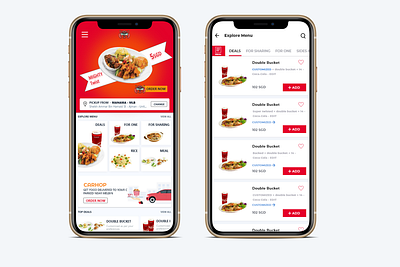 Restaurant App Design android app design clean clean ui design food and drink food app idea ios restaurant app ui uiux ux