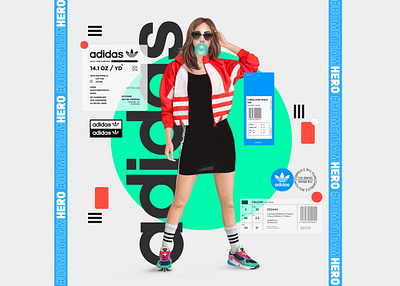 Adidas_Falcon branding design fashion illustration web