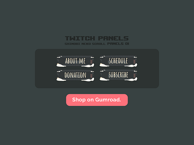 Shinobi Japanese Vibe Cool Twitch Panel Design animalcrossing best twitch overlay cloud twitch package custom twitch panels cute animal cute twitch design cute twitch designs cuu epic stream overlay esports branding fallguys game friends stream package gamer girl designs gamer twitch design streamer package twitch branding yassuo support