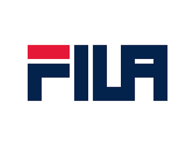 FILA brand branding branding and identity clean clothing clothing brand creative creative logo design fila graphic design identity lettering lettermark logo logo concept logo concepts logos redisign typeface