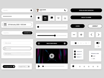 Design System Components checkbox component design components dropdown input interface mobile application mobile ui paginator radio button