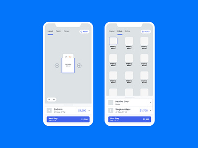 Wireframes / Prototype / DIY Furniture Builder builder concept diy figma lofi mobile web prototype prototype animation shopify ui ux web wireframe