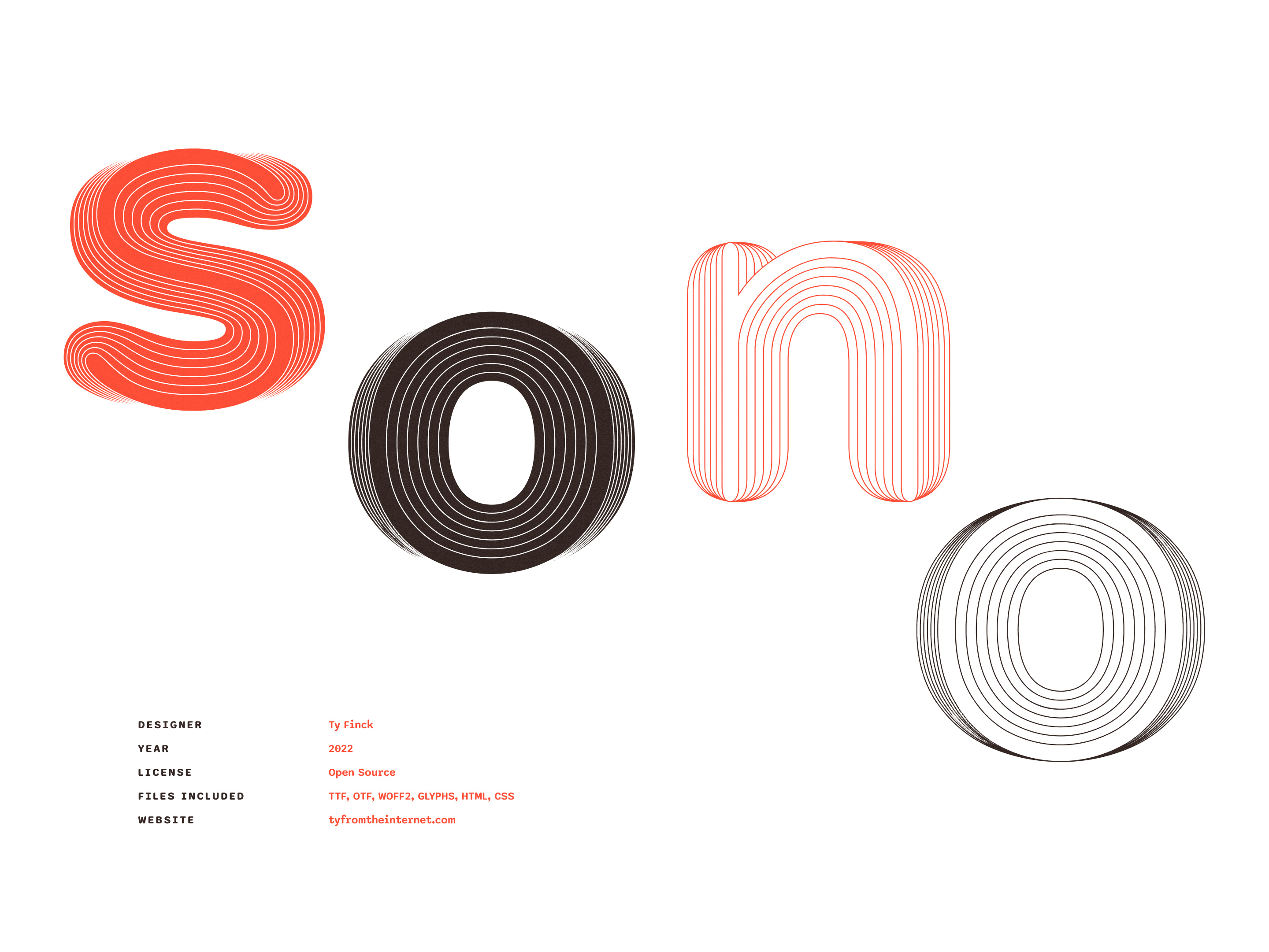Sono - Variable Mono-Proportional Sans case study font free github minimal open source outline outlined round rounded soft stroke type design typeface typography