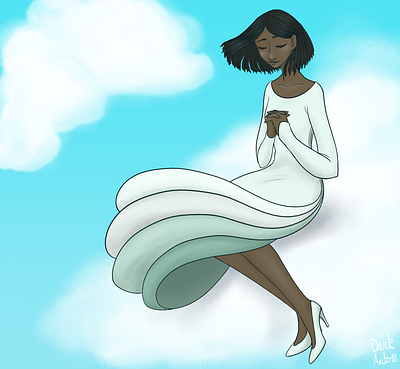Cloud Lass character concept character design clouds illustration illustration art illustration digital
