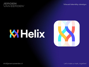 Helix - Logo Design 🧬 by Jeroen van Eerden on Dribbble