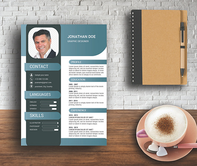 Resume Design awesome design corporate design creative design cv design minimalist resume design