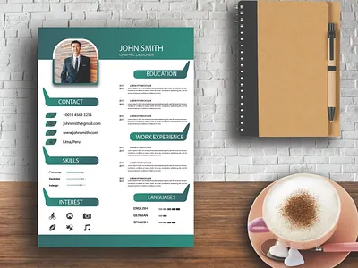 Resume Design awesome design corporate design creative design cv design minimalist resume design