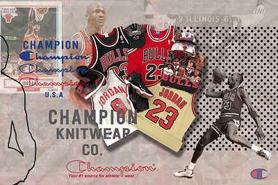 Champion Ad ads advertisement clothing design design digital art jordan