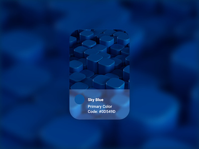 Color Palette - Sky Blue 3d app app color bedge blender blue branding c4d color palette cycles design graphic design illustration pantone render sky ui