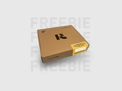 (Freebie) Floating Box with Sticker - Mockup box branding cardboard design floating free freebie identity instagram logo mockup mockup psd rinconelloinc sticker